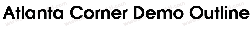 Atlanta Corner Demo Outline字体转换